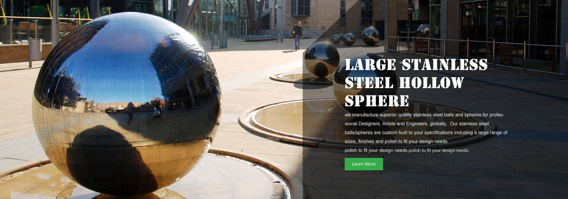 City Public Art Fountain Sphere